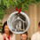 2D Acrylic Nativity Ornament White 3.15 in 1