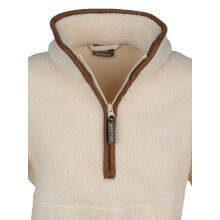 JACK PYKE Ladies Half Zip Sherpa Fleece Pullover Sail Medium