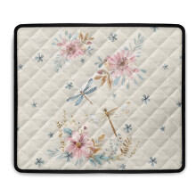 Dragonfly Floral Beige Dust Cover for Washer and Dryer Top