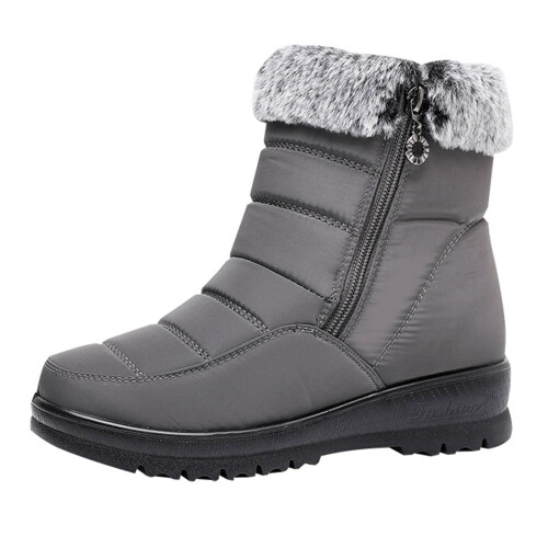Women's Ankle Boots Waterproof Fur-Lined Warm Snow Boots