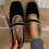 Willtoo Women's Square Toe Ballet Flats Suede Ankle Strap 1