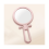 Handheld Magnifier Mirror Pink 10X Double-Sided 2