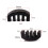 Black Rubber Violin Mute for Sound Reduction, 1 Pack, 2.20 7
