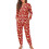 Women's Christmas Pajama Set Snowflake Print Soft 3