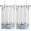 Blue and White Pumpkin Kitchen Curtains Rod Pocket 2 Panels 1