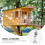 Mini Birdcage with Bracket Outdoor Decorative Accessory 4