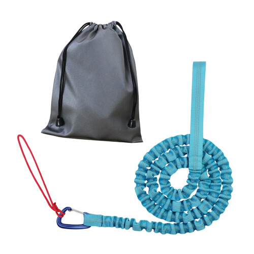 Bike Bungee Tow Rope Durable Nylon Elastic Leash Blue 1