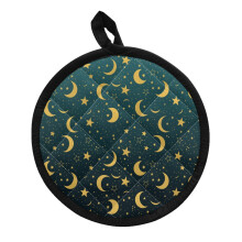 Galaxy Moon Star Pot Holders 2-Piece Hand Pockets