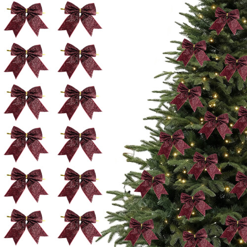 Christmas Ornaments Watermelon Red 12 pcs
