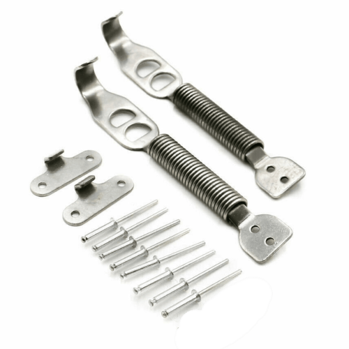 Stainless Steel Car Racing Mount Bonnet Hook Pin Lock Kit 2