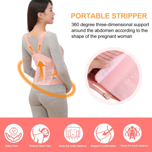 Maternity Belt with Shoulder Straps Adjustable Support Band 2