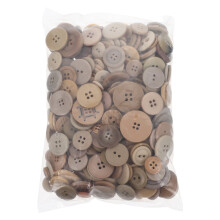 Resin Bag Buttons Beige 0.3x2.5x2.5 cm