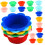 Silicone Muffin Liners Flower-Shaped Labels 24 Pcs 4