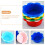 Silicone Muffin Liners Flower-Shaped Labels 24 Pcs 2