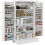 Kitchen Cupboard, Freestanding Multi-Storage Kitchen Pantry Cabinet with Adjustable Shelves, White 1
