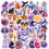 Magic Elements Stickers Purple Wizard Witch Iridescent 1