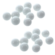 20pcs Bille Perle Ronde Verre Marbre jeux jouet Enfant Vase Aquarium Poisson decoration blanc