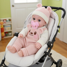 Soft Vinyl Reborn Baby Doll with Movable Limbs 16 inches