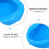 Hospital Bedpan Plastic Blue 1 Pack 8