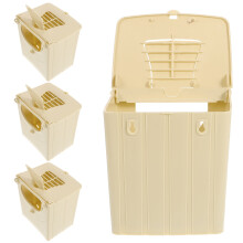 BESTONZON Plastic Hanging Bird Nesting House 4 pcs