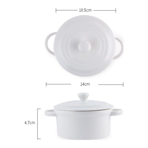 Ceramic Cereal Bowl White 200 ml 1 piece 1