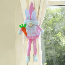 Hand-Knitted Rabbit Curtain Tiebacks Spring Decor 1PC