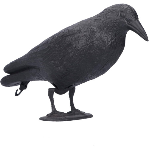 Plastic Crow Statue Simulation Decoy for Outdoor Garden