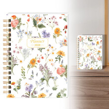 A5 Spiral Notebook White Cover 160 Tearable Pages