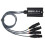 XLR Male/Female 4-Channel Snake Cable with Ethercon RJ45 2