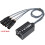XLR Male/Female 4-Channel Snake Cable with Ethercon RJ45 3