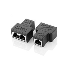 RJ45 Splitter Adapter 1-to-2 for Cat5 Cat6 LAN