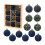 Christmas Tree Ornaments Blue Shatterproof 12 PCS 1