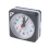 Mini Square Plastic Quartz Alarm Clock Grey 1