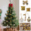 Christmas Tree Bauble Ornament Set Gold 24 pcs 6