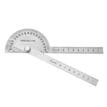 WHAMVOX Stainless Steel Angle Protractor 6.7 in Two-Arm