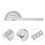 WHAMVOX Stainless Steel Angle Protractor 6.7 in Two-Arm 7
