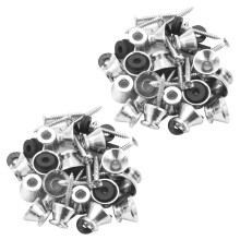 Guitare Basse Chrome En Metal Ailette epingle Sangle Boutons Serrures Vis de Coussin (32 Pcs)