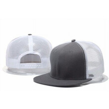 Camouflage Snapback Hat Flat Bill Cotton Adjustable