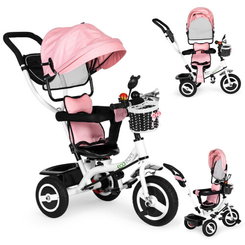 Auvent rotatif de tricycle, roues en caoutchouc durables 1