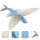 Solid Plastic Flying Fish Figurine Educational Toy 1pc 5