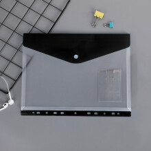 Expandable Binder Pocket Organizer 11-Hole Plastic Envelope