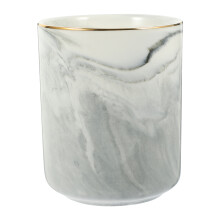 Ceramic Marble Utensil Holder for Kitchen and Office