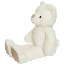 Oso de peluche color crema, 35 cm, ecológico, lavable a máquina