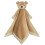 Doudou bébé, couleur marron peluche douce, 35 x 35 cm, lavable en machine 1