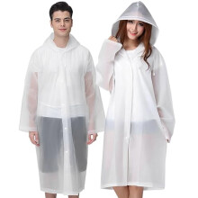 Rain Ponchos for Adults Reusable 2-Pack with Hood and