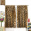 Leopard Print Curtains Brown 52x84 Inch 2 Panels 3