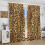 Leopard Print Curtains Brown 52x84 Inch 2 Panels 4