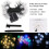 Morttic Lotus Solar String Lights 23FT 50LED Cool White 4