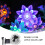 Morttic Lotus Solar String Lights 23FT 50LED Cool White 3