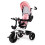 Poussette tricycle 360* siège pivotant Rose 1